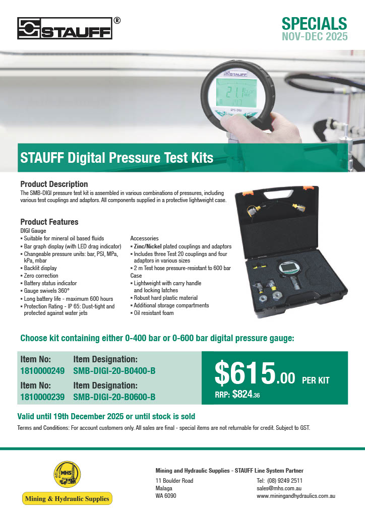 STAUFF November special - Digital Pressure Test Kit